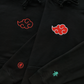red cloud embroidered hoodie